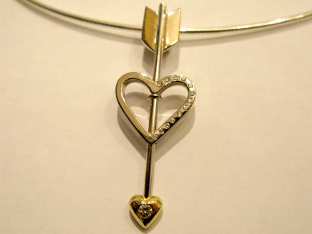 Cupids arrow pendent